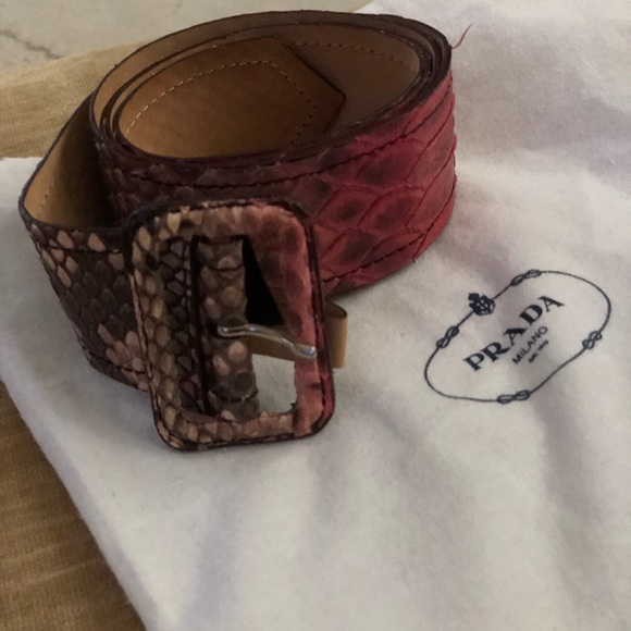 Prada leather snake skin belt - Picture 7 of 7